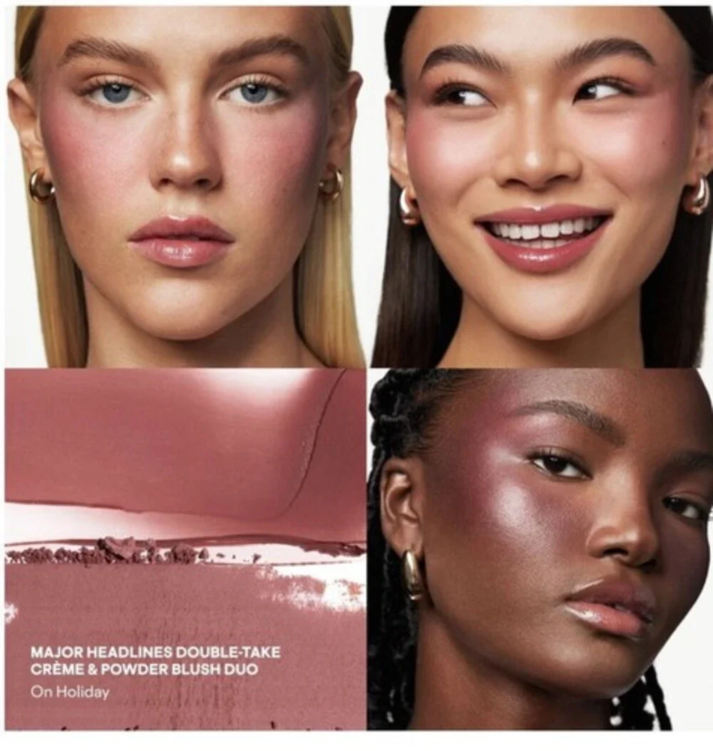 Patrick Ta Holiday Gloss/ Glow Set: Blush Duo & Lip Gloss On Holiday/Warm Me Up